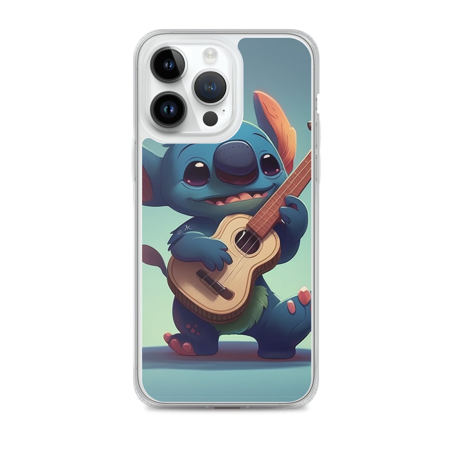 Stitch with ukulele iPhone Case