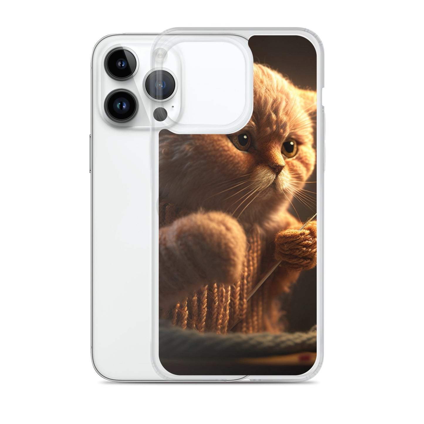 ニット猫iPhoneケース
