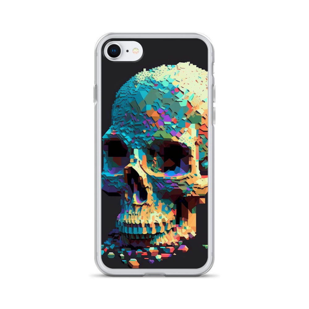 Pixel Skull iPhone Case