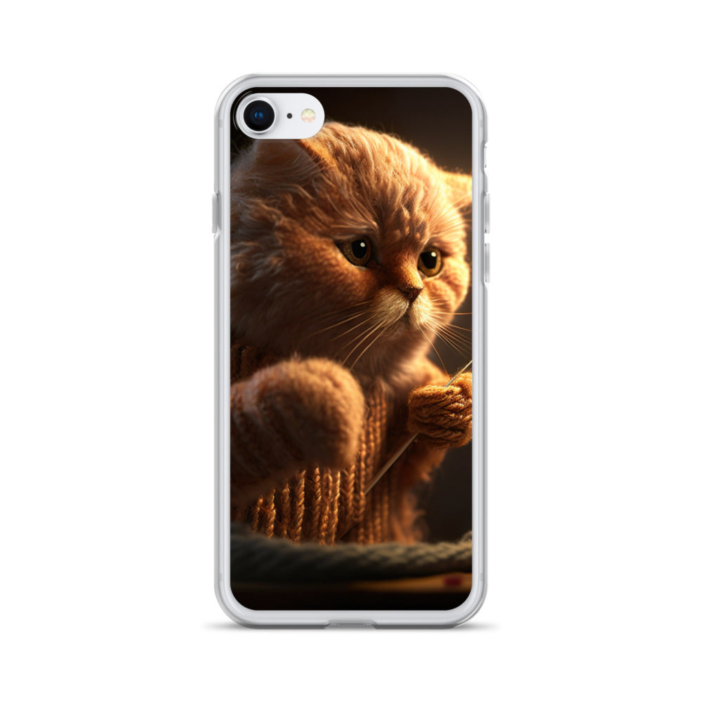 ニット猫iPhoneケース