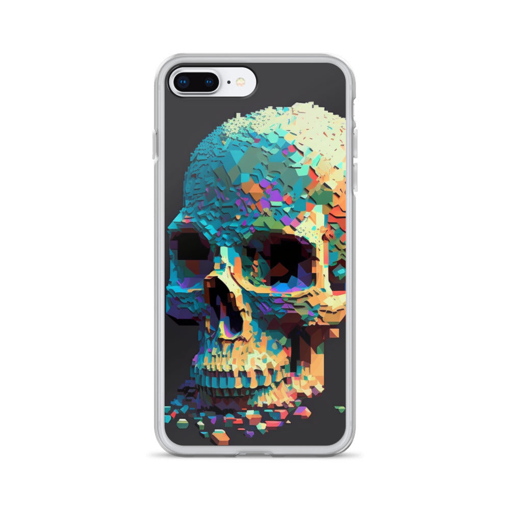 Pixel Skull iPhone Case