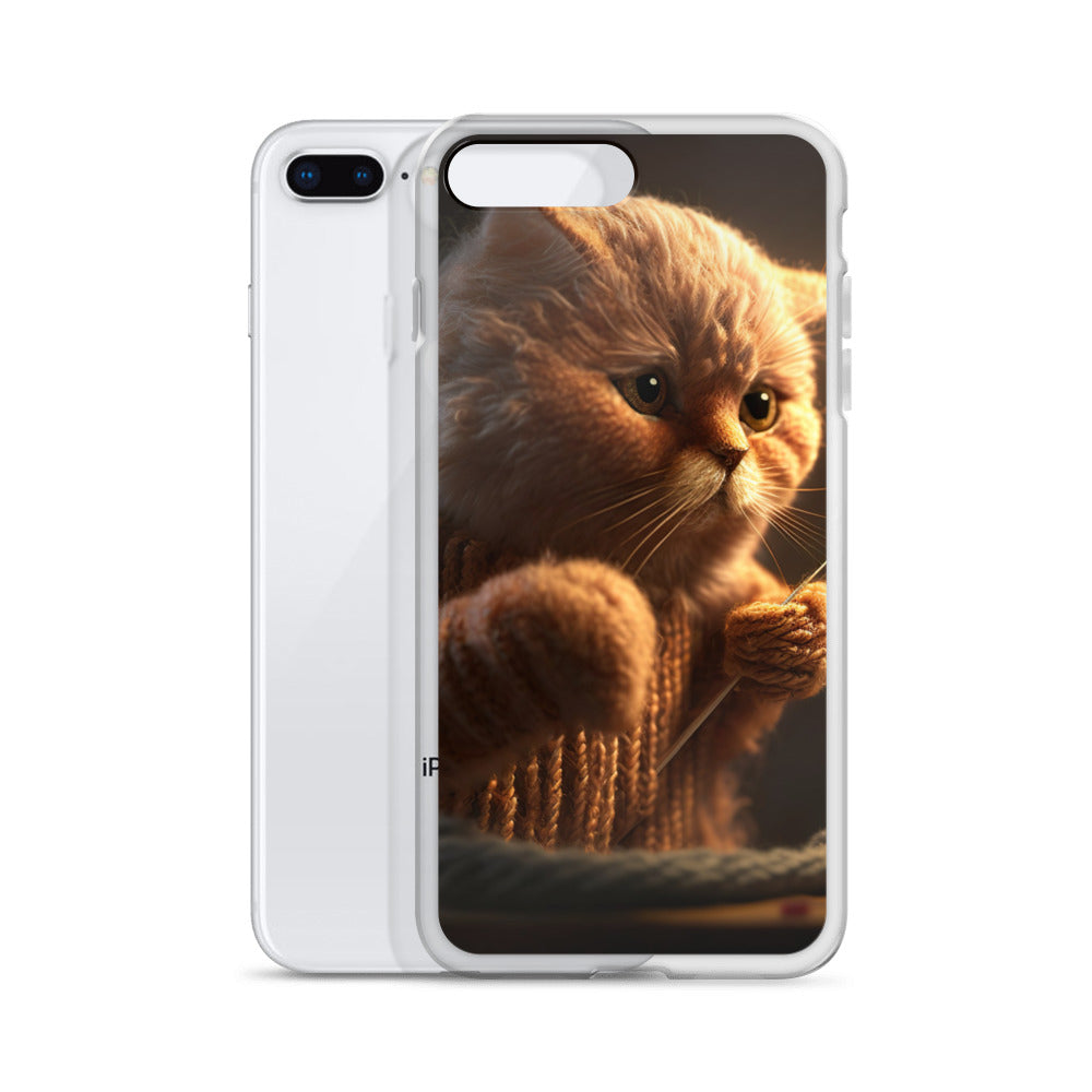 ニット猫iPhoneケース