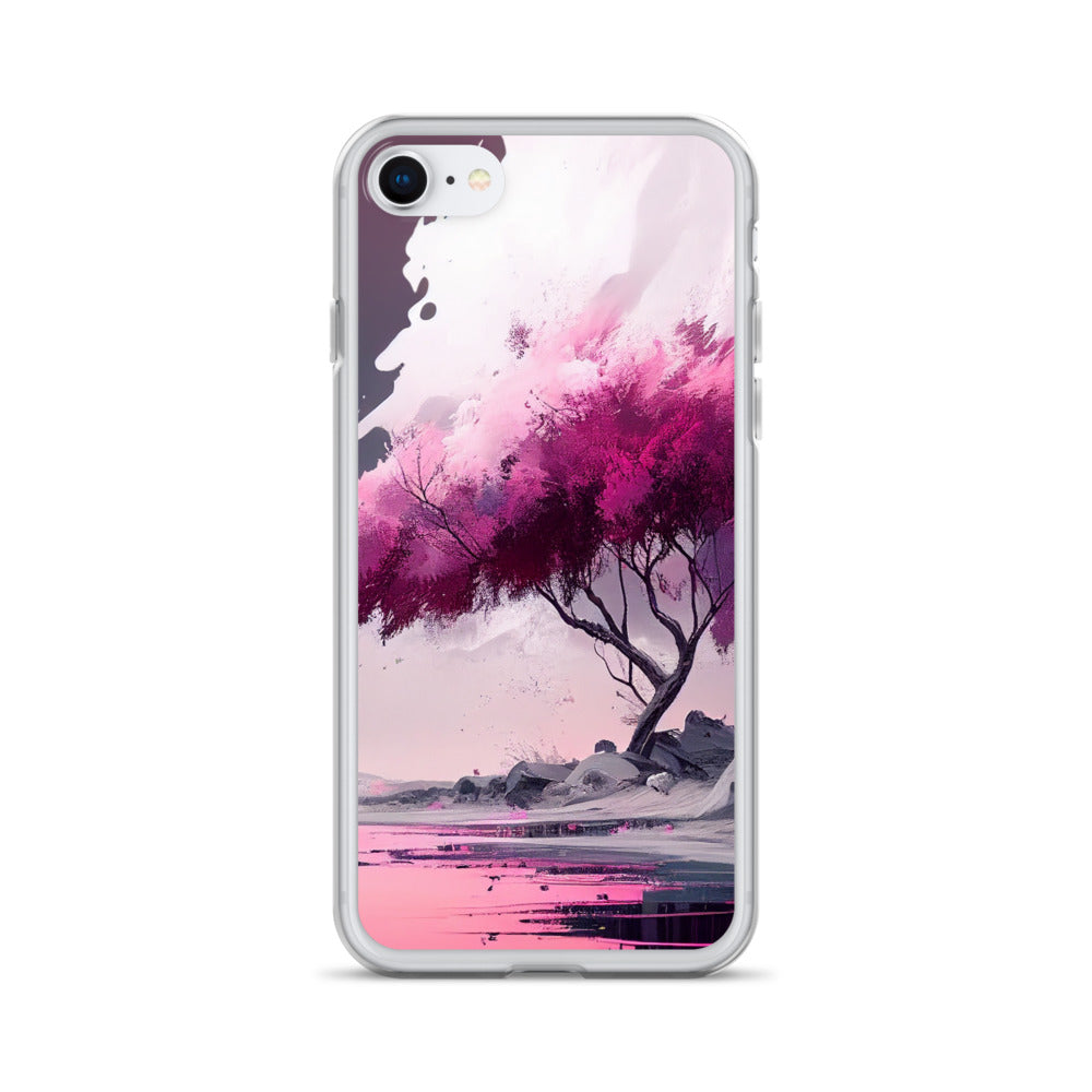 Pink Zen Tree iPhone Case