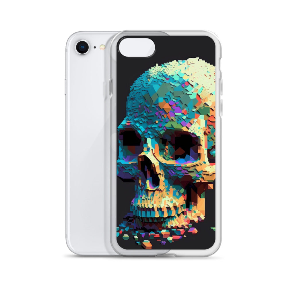 Pixel Skull iPhone Case