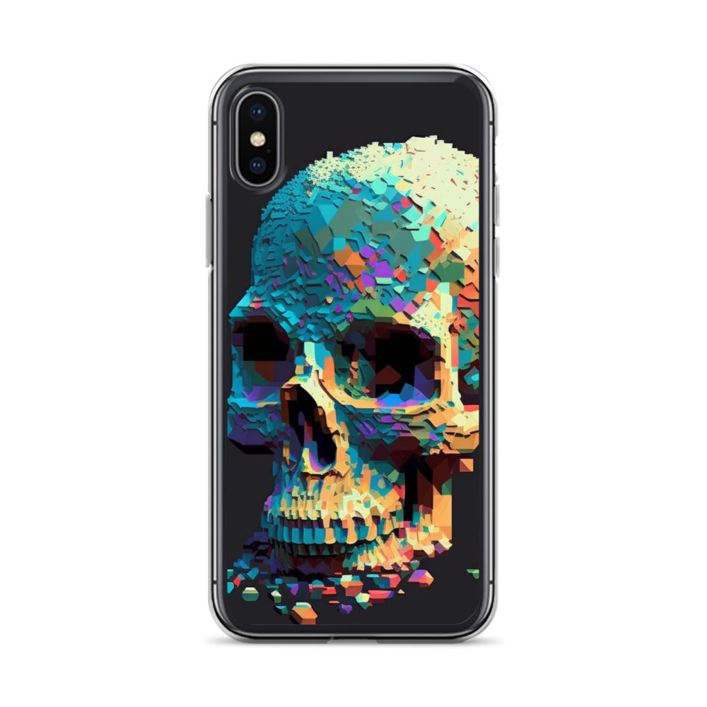 Pixel Skull iPhone Case