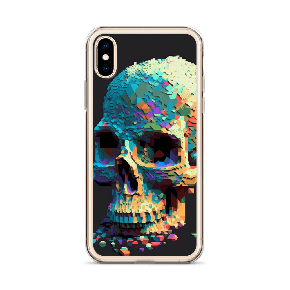 Pixel Skull iPhone Case