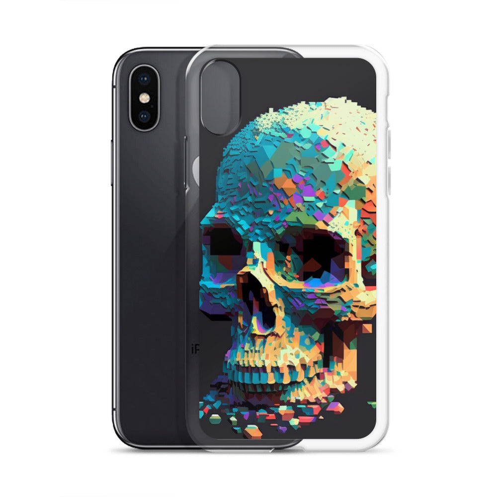 Pixel Skull iPhone Case