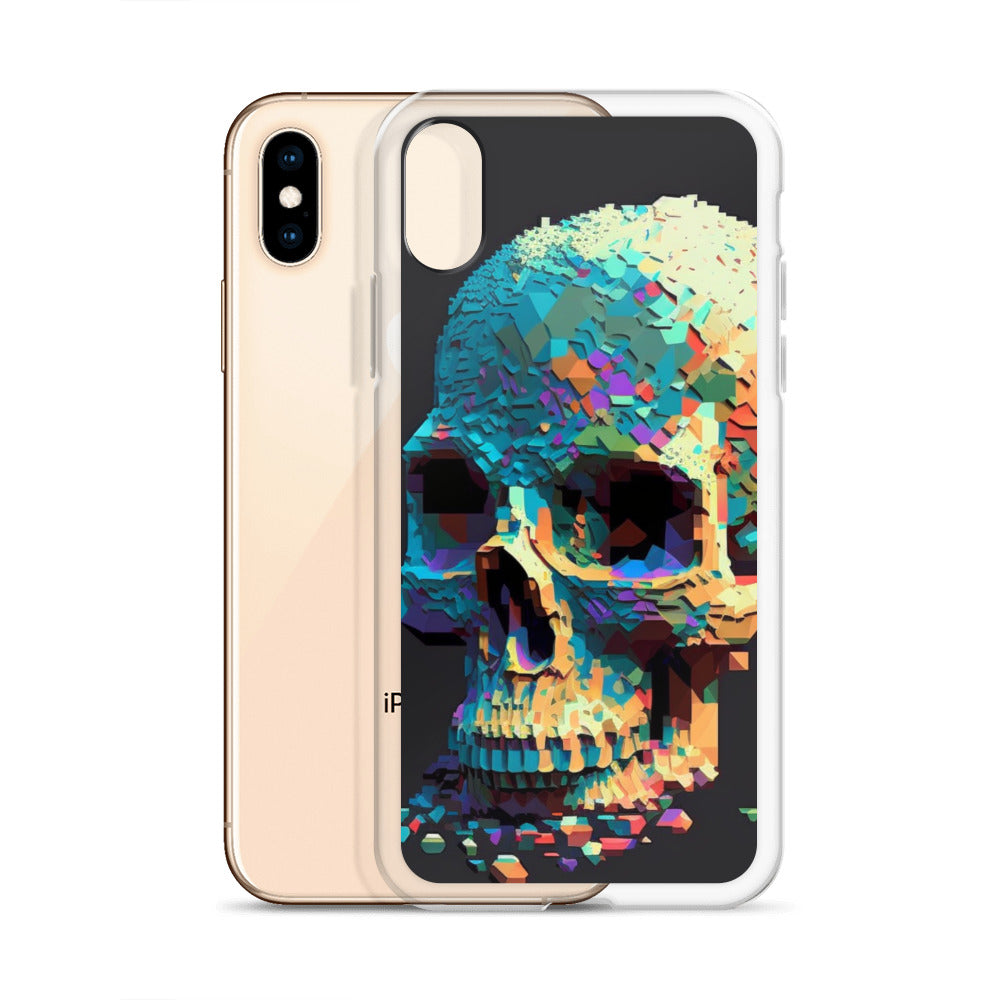 Pixel Skull iPhone Case