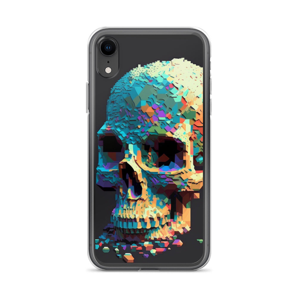 Pixel Skull iPhone Case