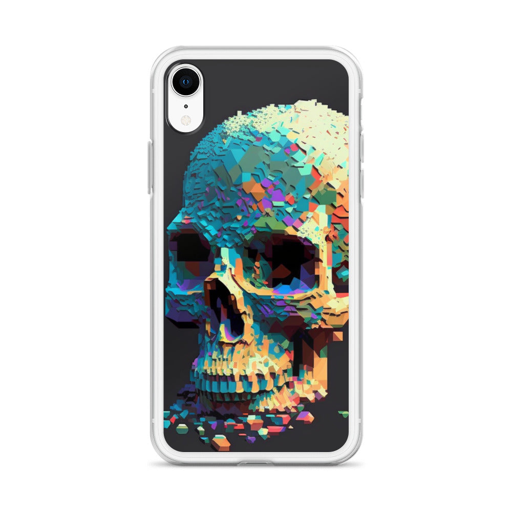 Pixel Skull iPhone Case