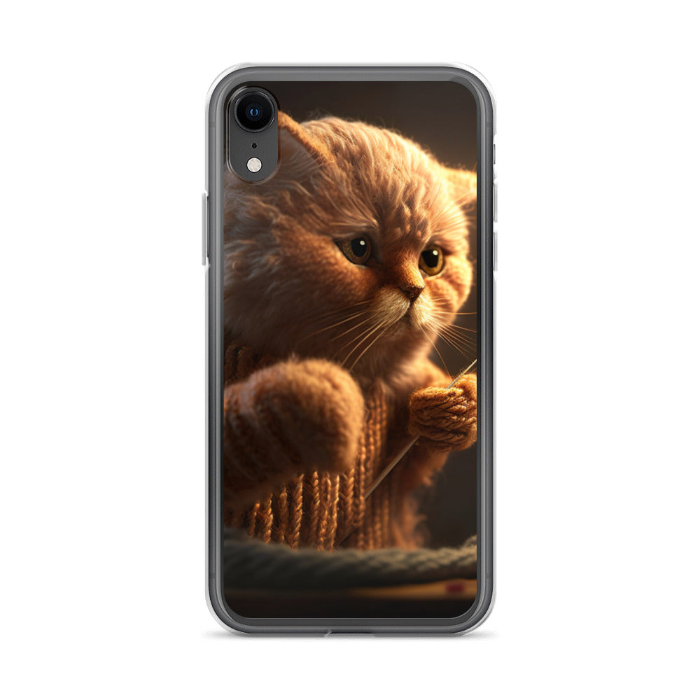 ニット猫iPhoneケース
