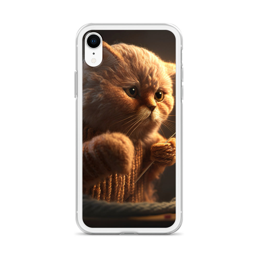 ニット猫iPhoneケース