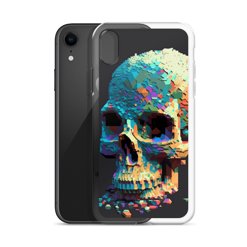 Pixel Skull iPhone Case