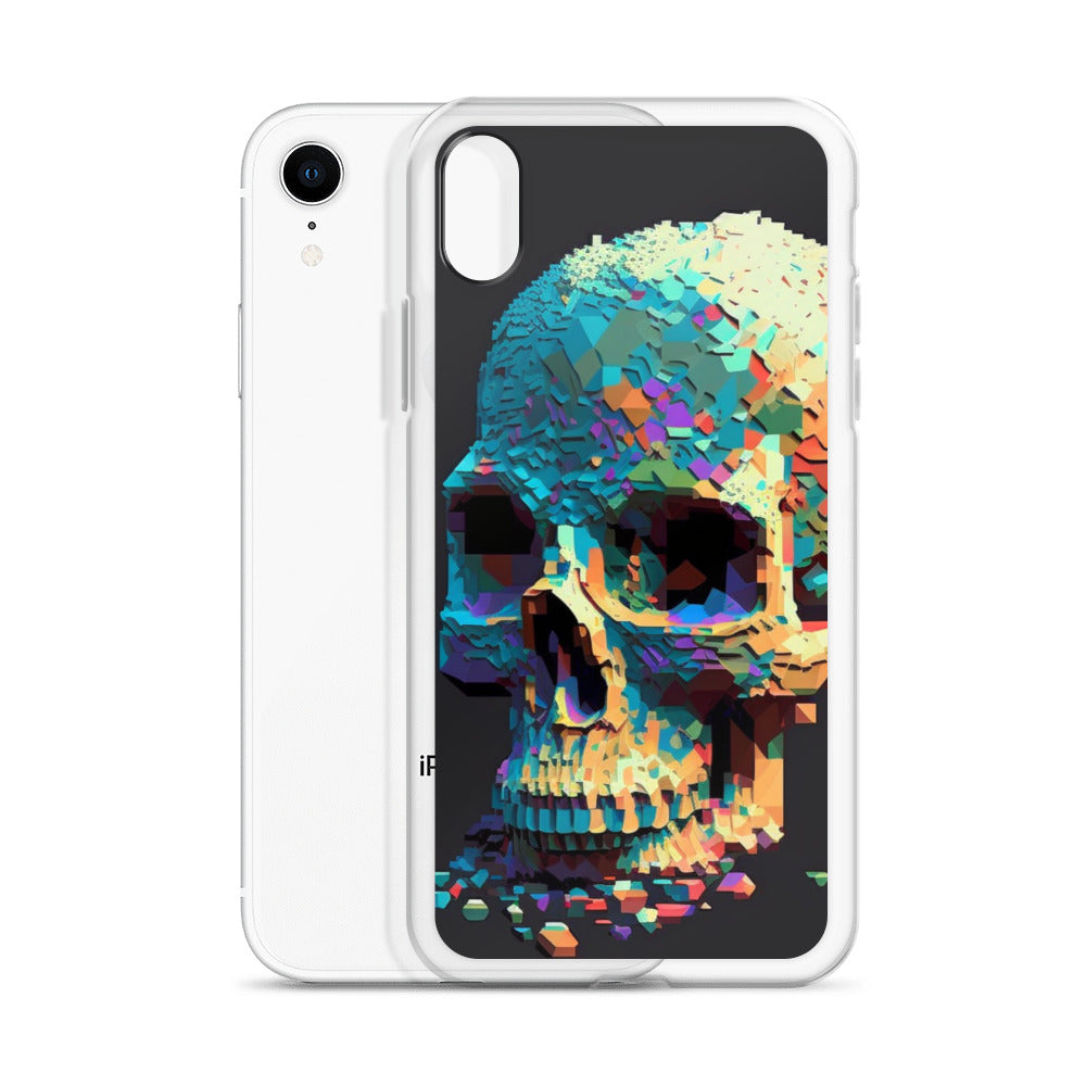 Pixel Skull iPhone Case