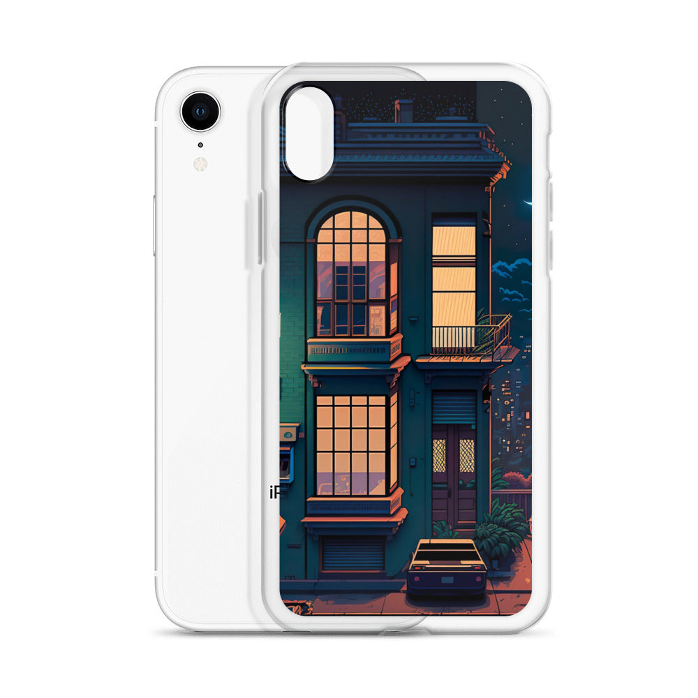 ピクセル ナイト ホーム iPhone ケース