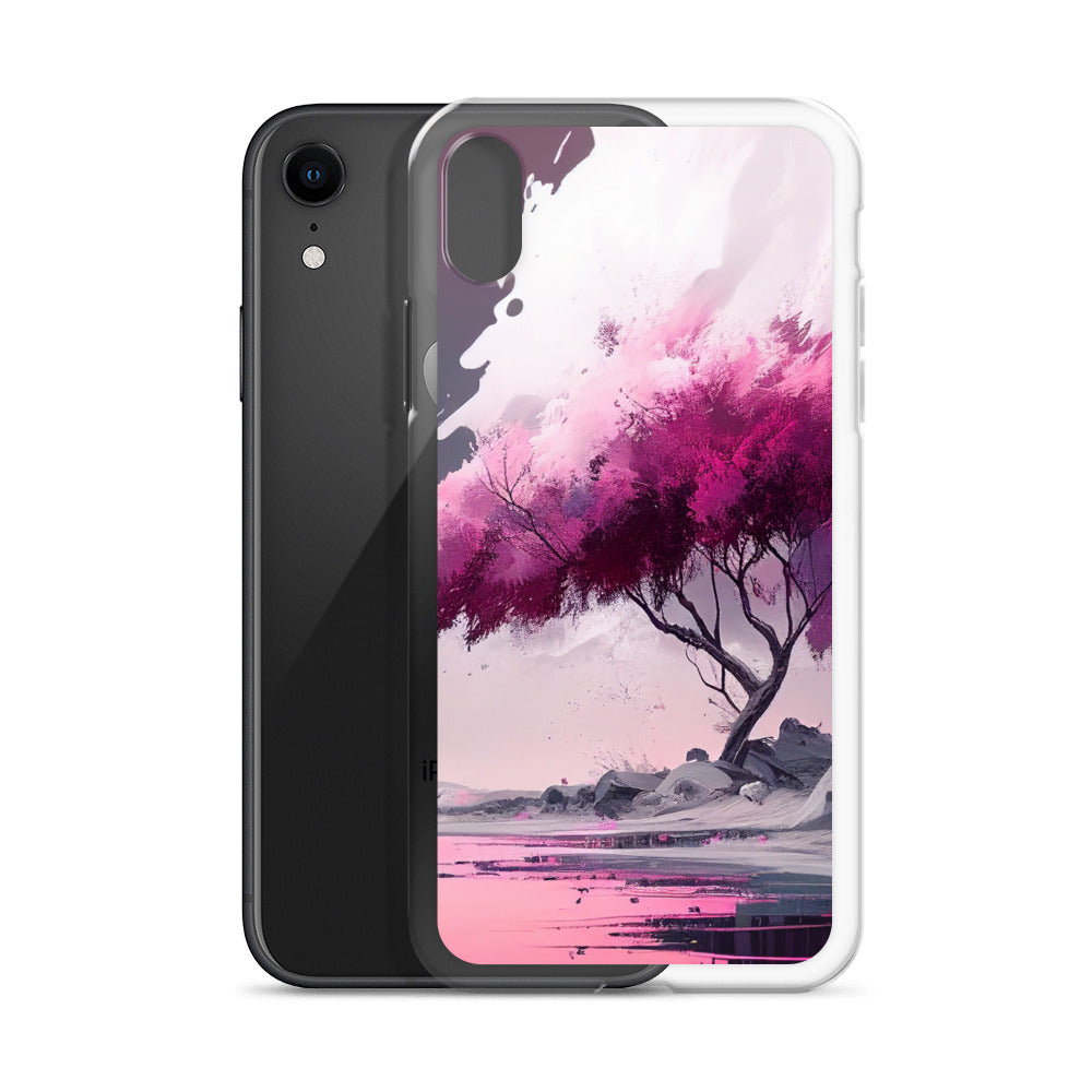 Pink Zen Tree iPhone Case
