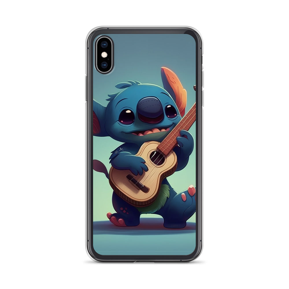 Stitch with ukulele iPhone Case