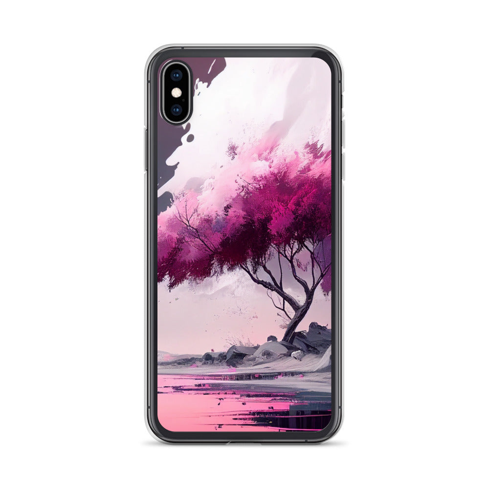 Pink Zen Tree iPhone Case