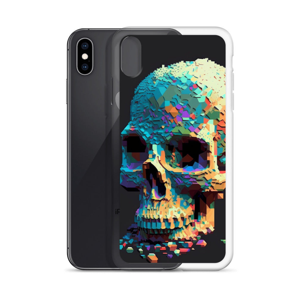 Pixel Skull iPhone Case
