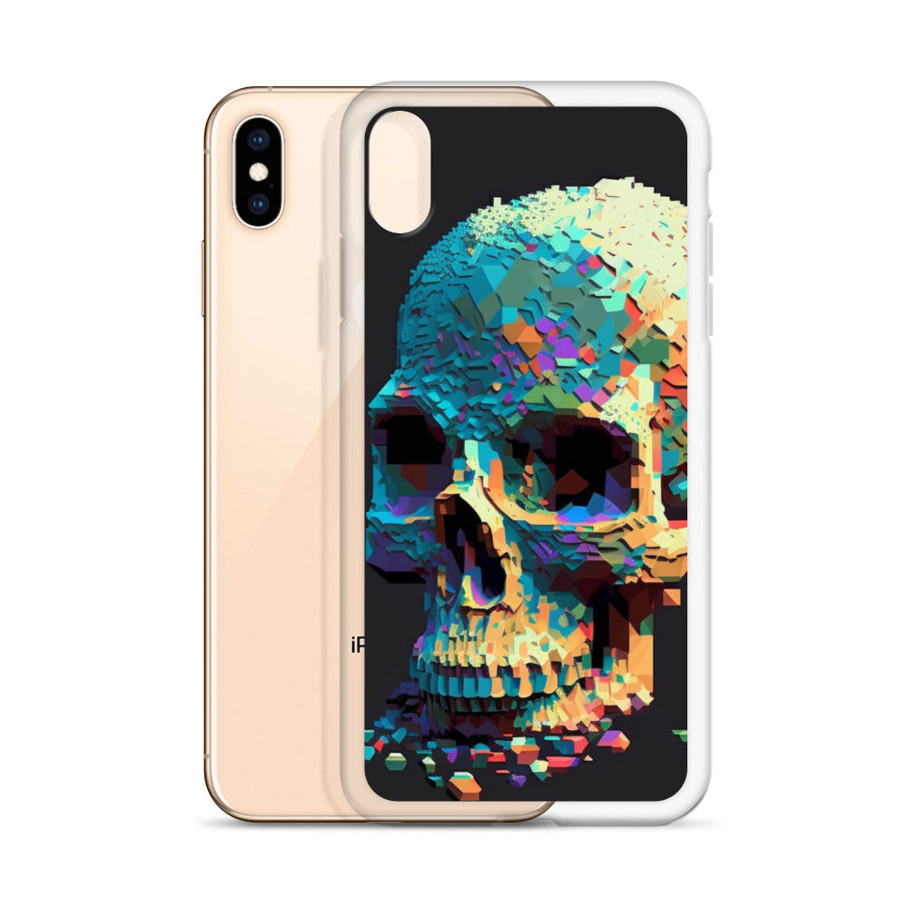 Pixel Skull iPhone Case