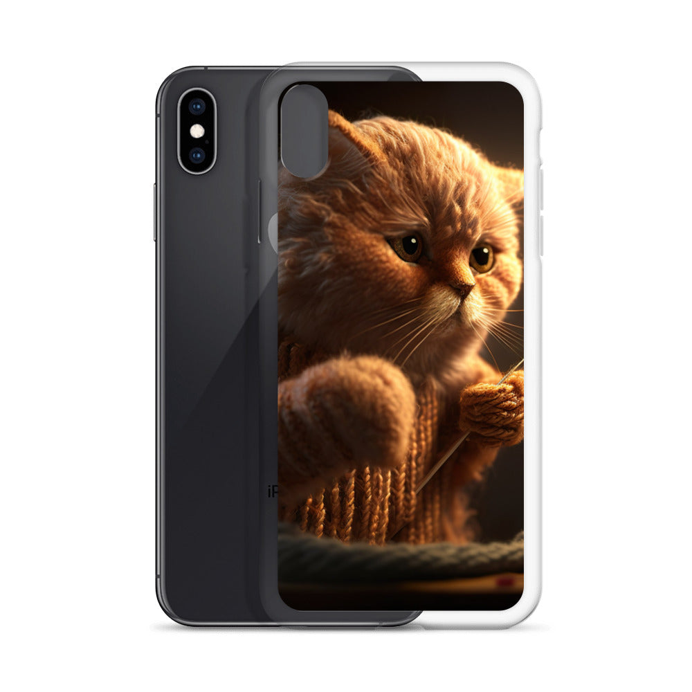 ニット猫iPhoneケース