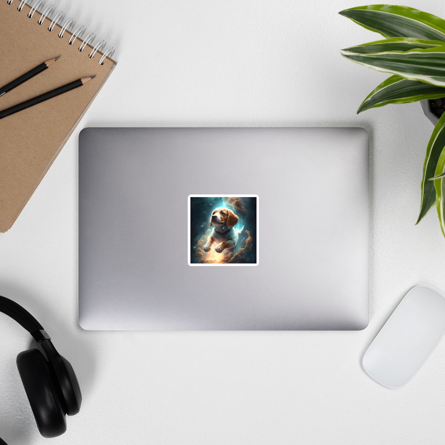 Cartoon Space Dog stickers