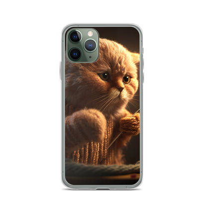 ニット猫iPhoneケース