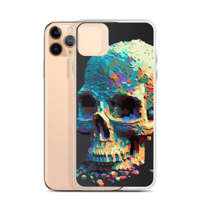 Pixel Skull iPhone Case