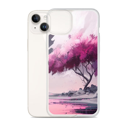 Pink Zen Tree iPhone Case