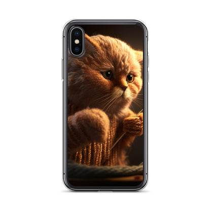 ニット猫iPhoneケース